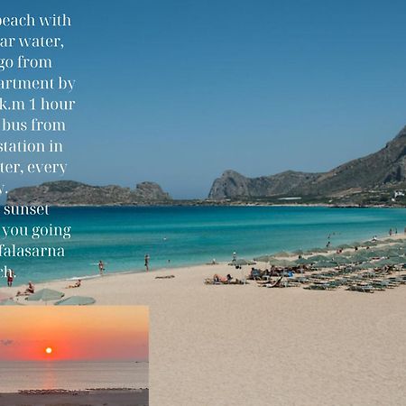 Center Manolia Dream 3 Bedroom Apartment 100M Away From The Beach Chania  ภายนอก รูปภาพ