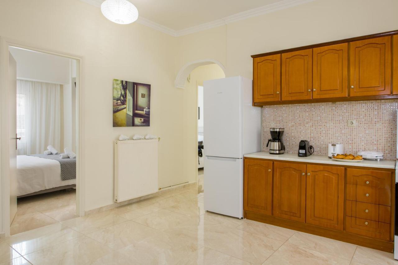 Center Manolia Dream 3 Bedroom Apartment 100M Away From The Beach Chania  ภายนอก รูปภาพ